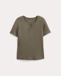 Alternative view of The Shimmy V-Neck Top | Taupe