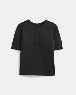 Alternative view of The Henley in Cotton Linen | Black