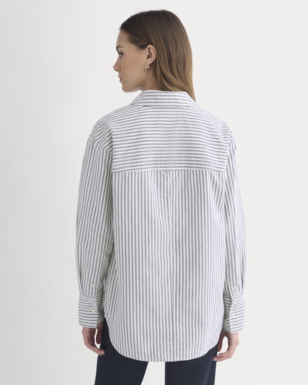 Everyday Oxford Shirt | Bone/Navy - Image 5