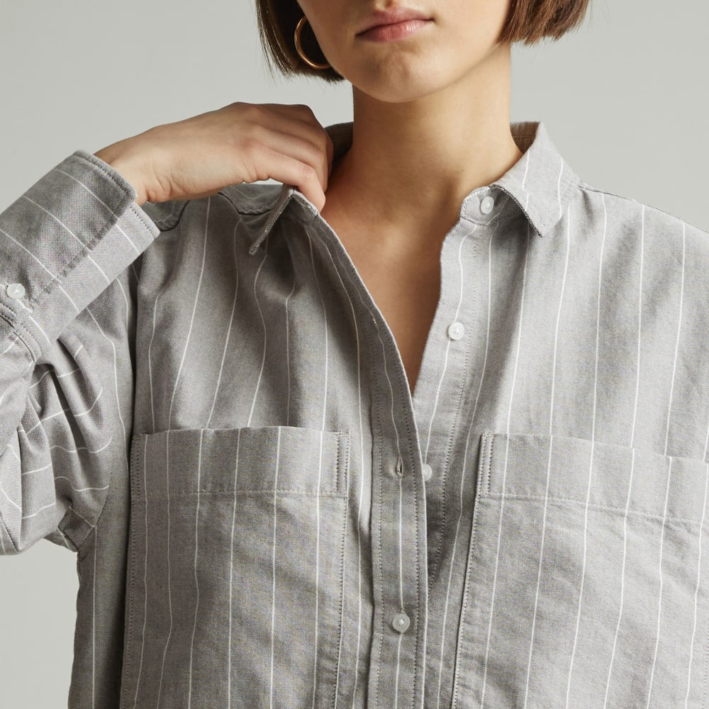 The Boxy Oxford | Chocolate Brown / White - Image 4