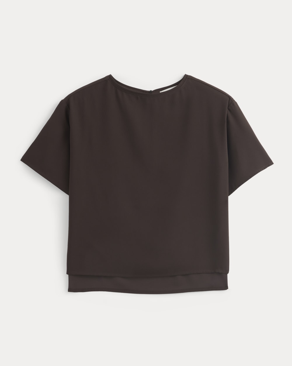 Drapey Crepe Top | Dark Chocolate - Image 2