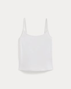 Alternative view of Scoopneck Cami | White