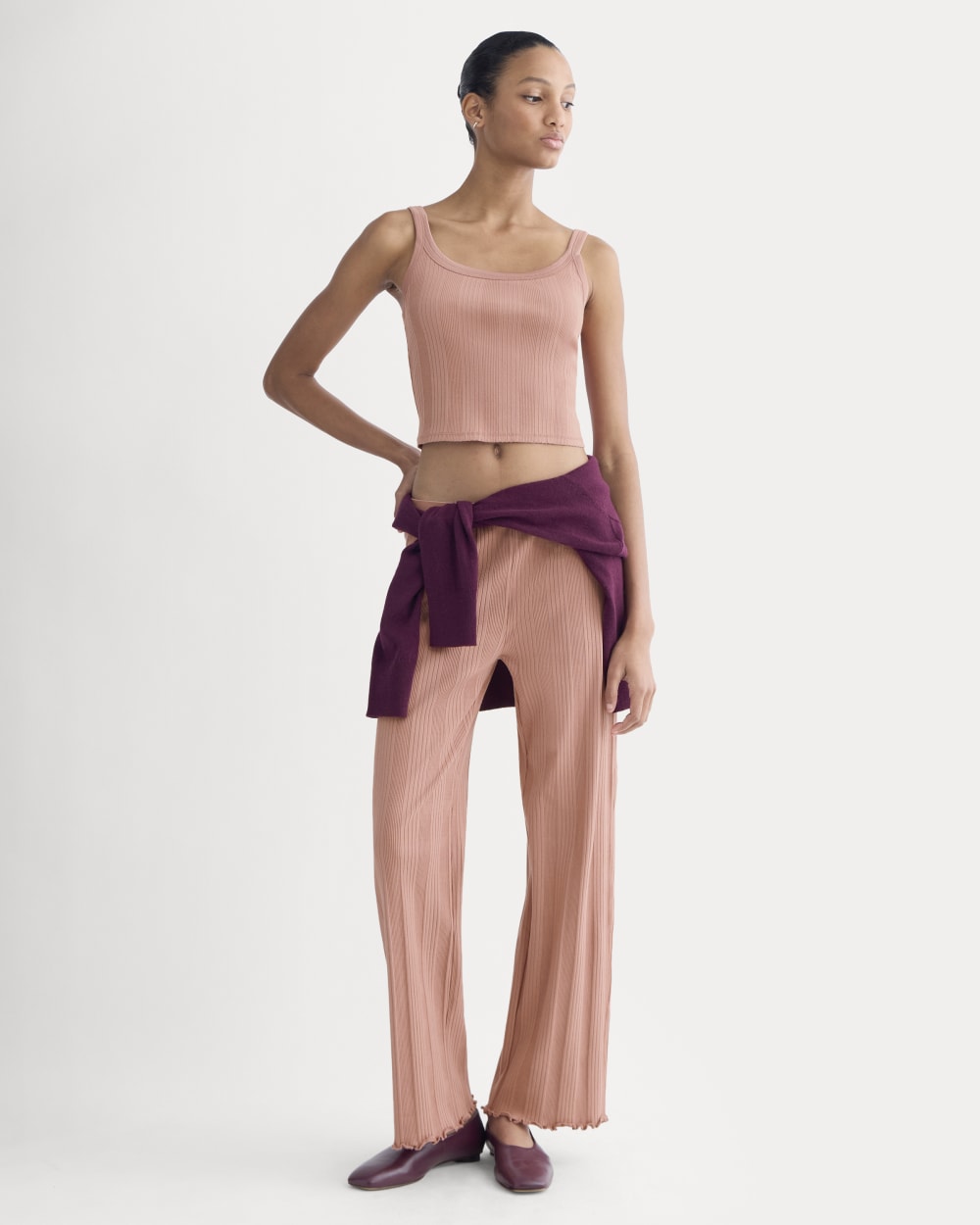 Lounge Rib Tank | Ash Rose - Image 3