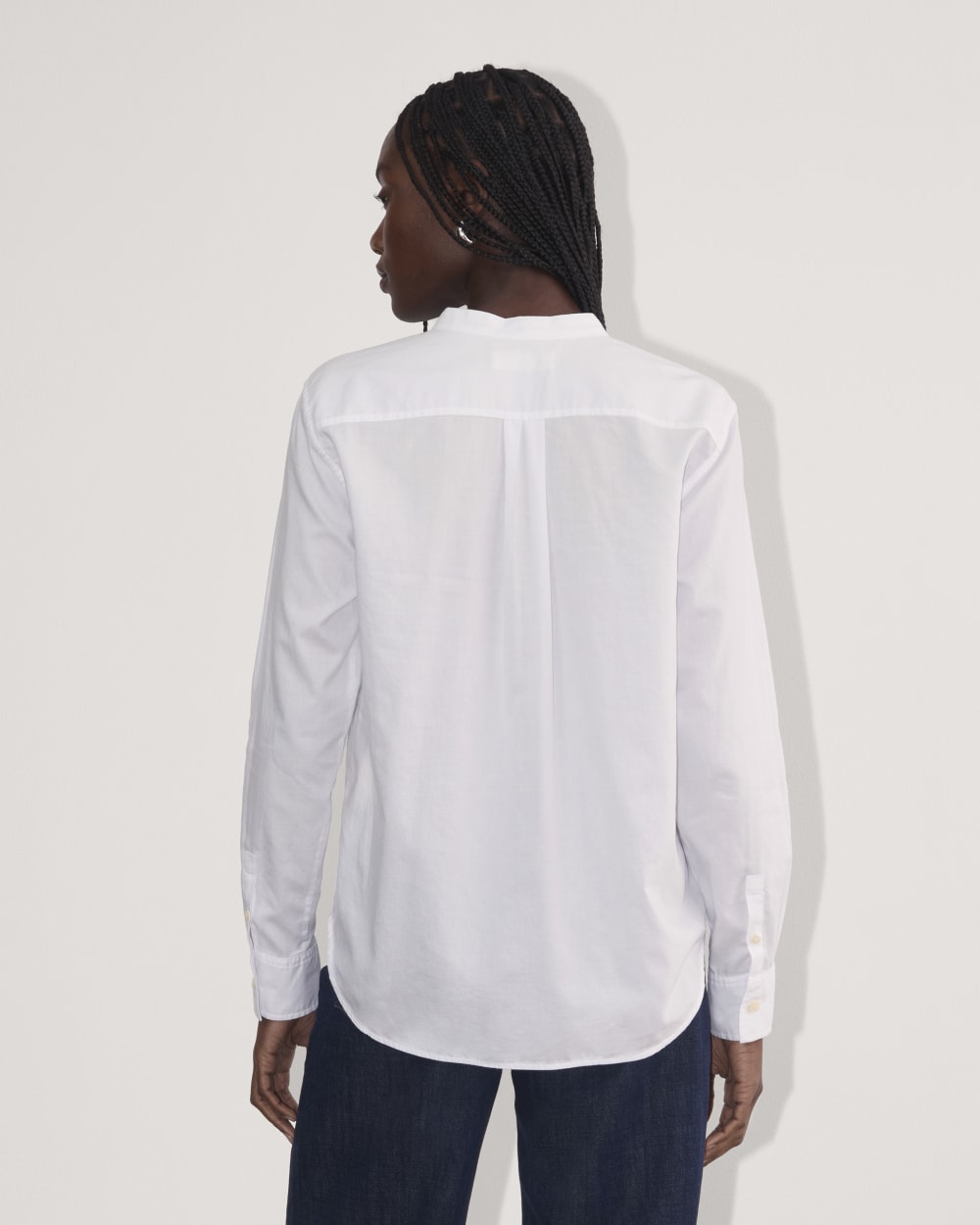 The Tuxedo Shirt in Silky Cotton | White - Image 5