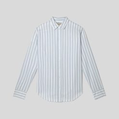 Alternative view of The Must-Have Shirt in Silky Cotton | Periwinkle / White