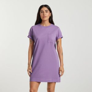 Alternative view of The Organic Cotton Weekend Tee Dress | Dark Orchid