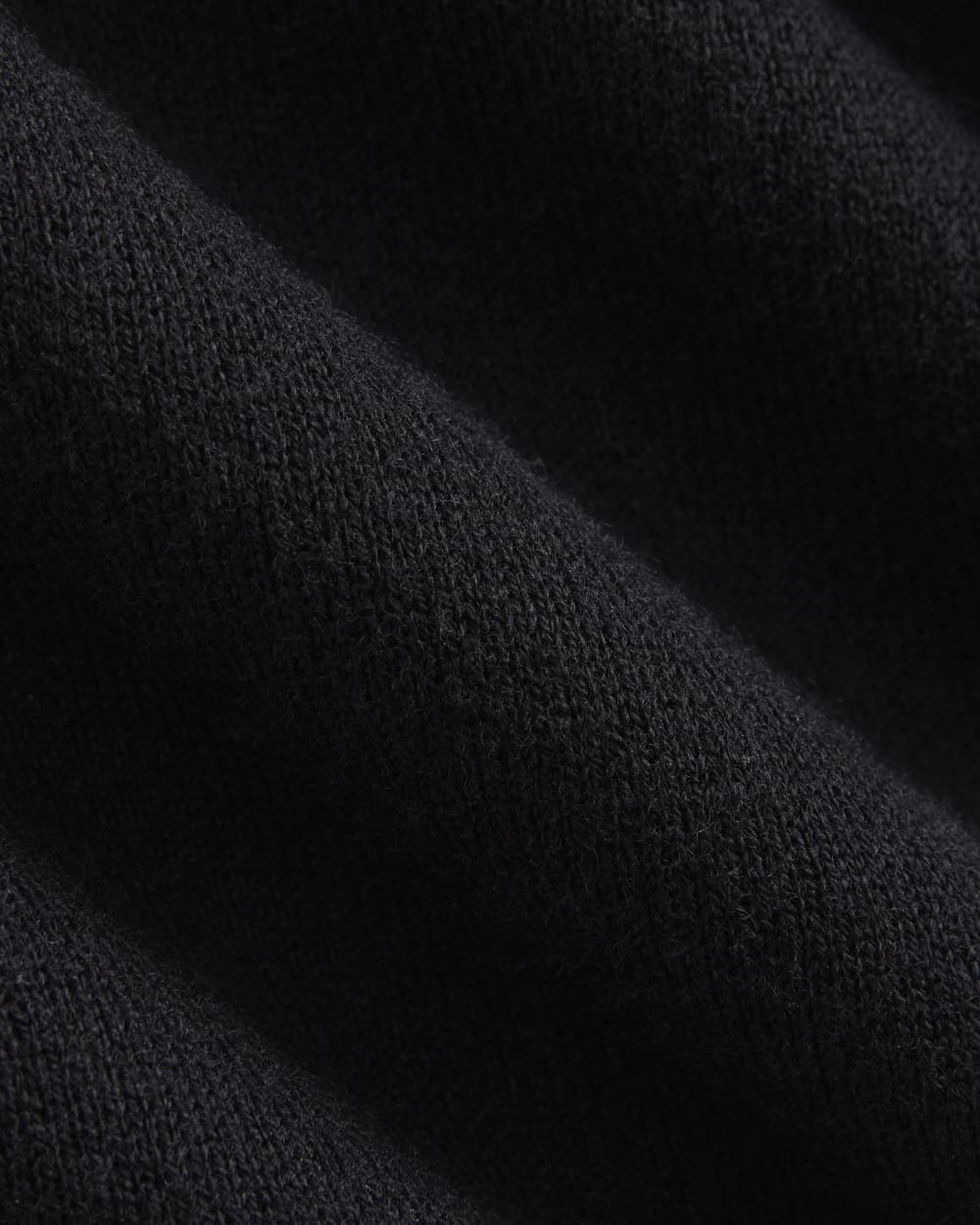 Double Knit Half-Zip in Cotton Merino | Black - Image 7