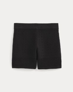 Open-Knit Short in Everyday Cotton | Black