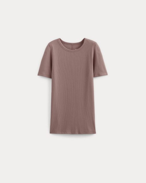 Alternative view of The Luxe Rib Crew | Rose Dusk