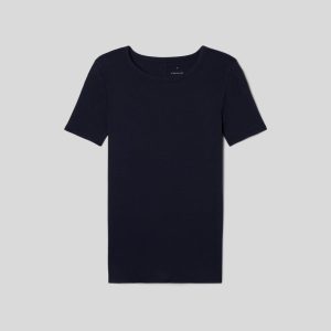 Alternative view of The Luxe Rib Crew | Navy