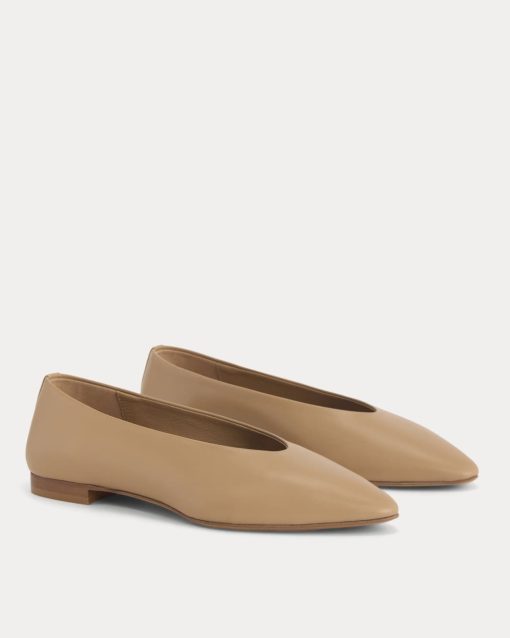 Alternative view of Made in Italy Almond-Toe Flat | Affogato