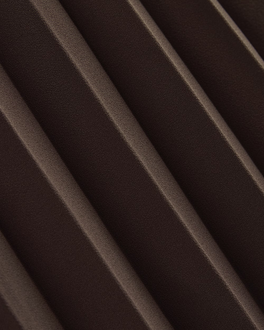 Pleated Crepe Midi Skirt | Dark Chocolate - Image 6