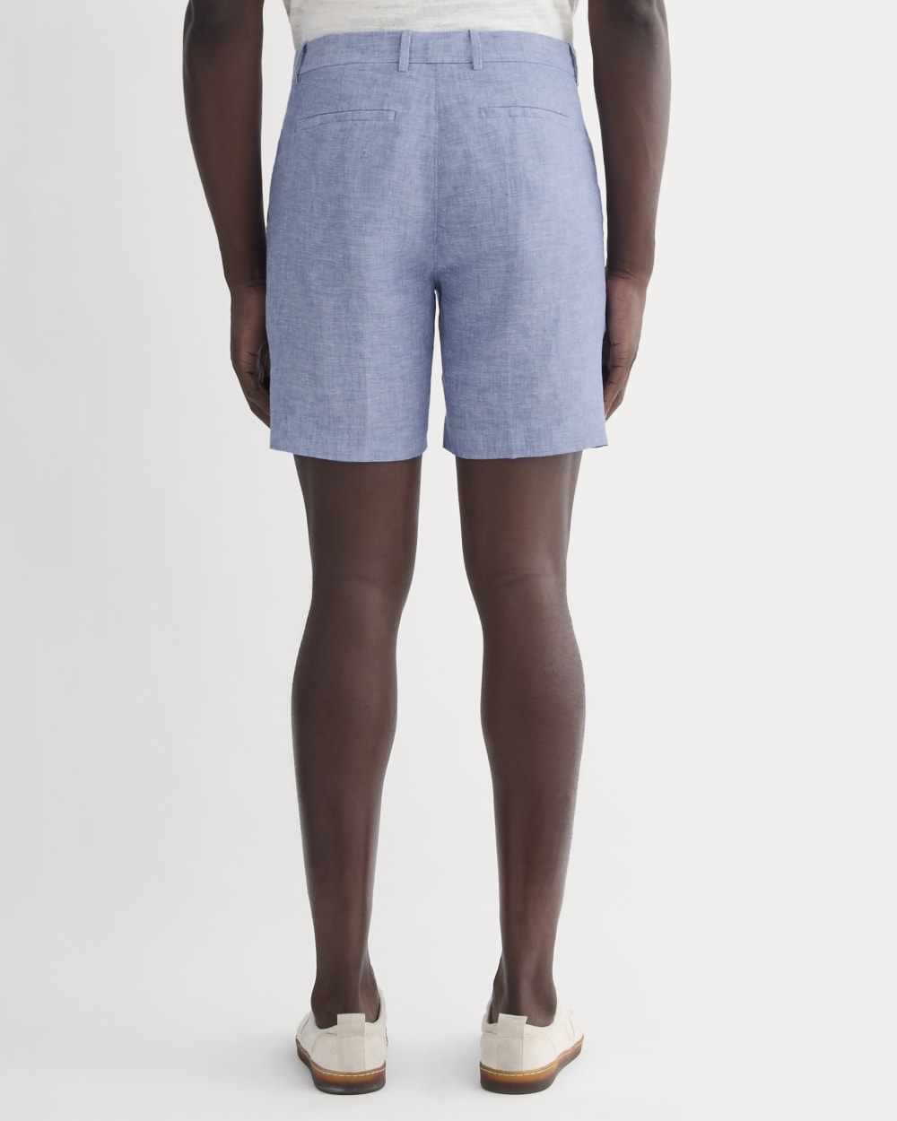 The 7 Linen Trouser Short | Chambray - Image 5
