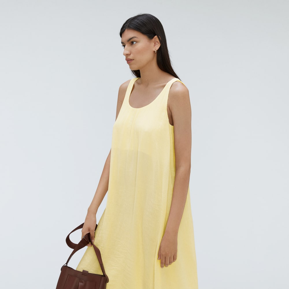 The Naia™ Ripple Tank Dress | Pastel Yellow - Image 6