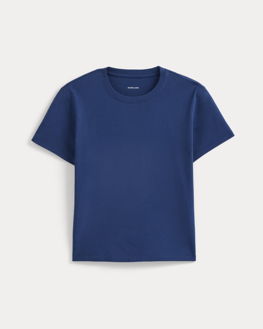 The Box-Cut Tee in Essential Cotton | Estate Blue | No Pocket - Image 2