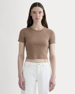 The '90s Rib Tee | Mocha