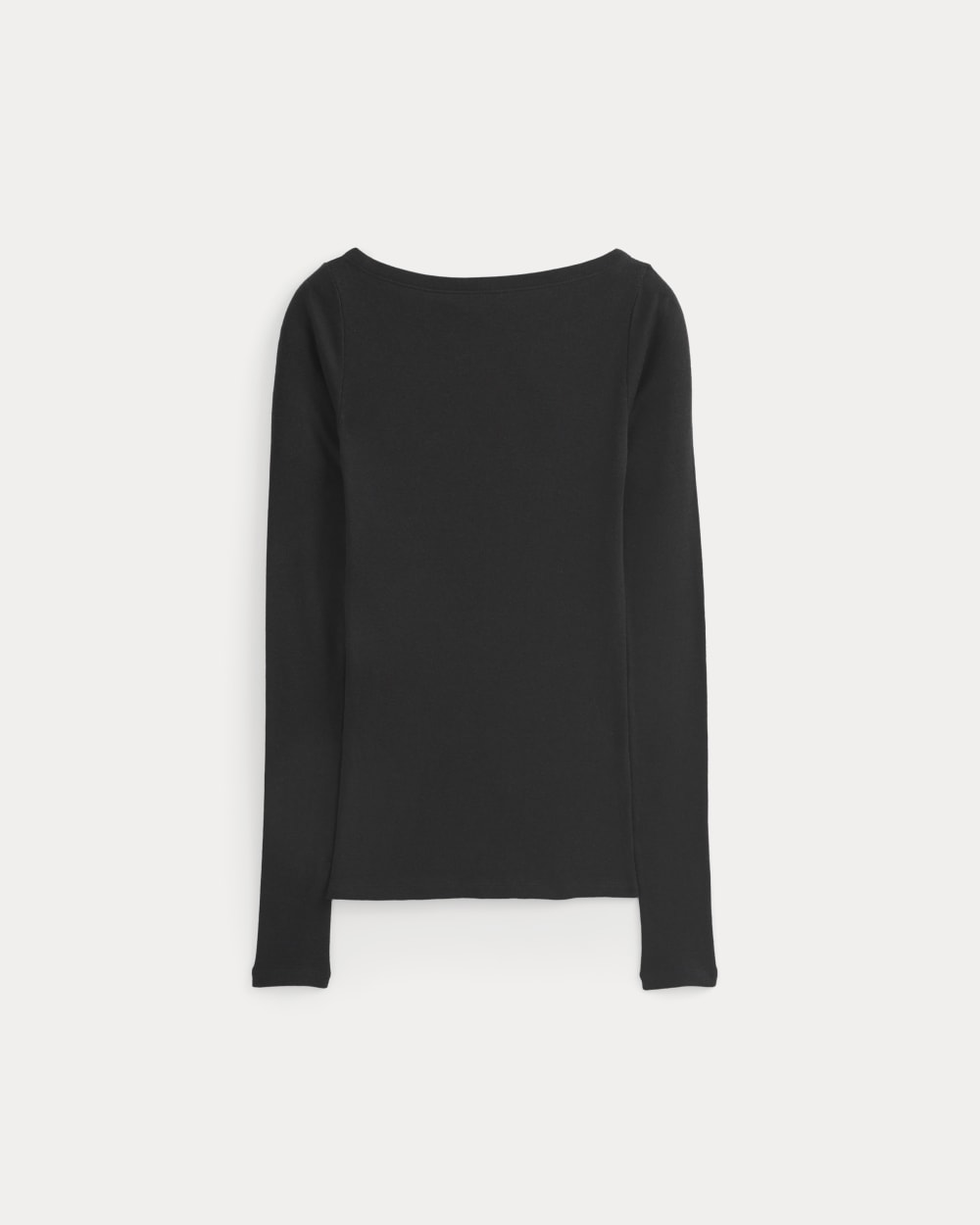 Tissue Boatneck Top | Black - Image 2
