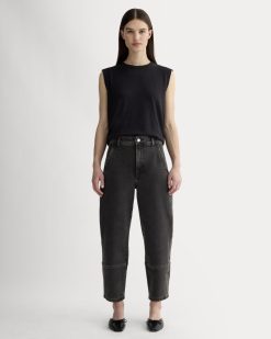 The Utility Barrel Pant | Washed Black | Regular