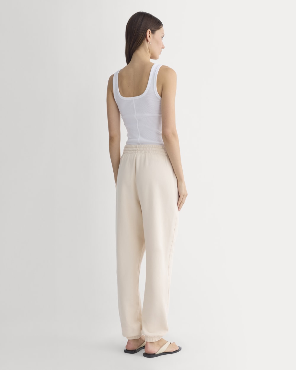 Lightweight Terry Jogger | Parchment - Image 5