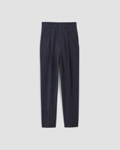 Alternative view of The Draper Tapered Pant in Buttersmooth | Navy