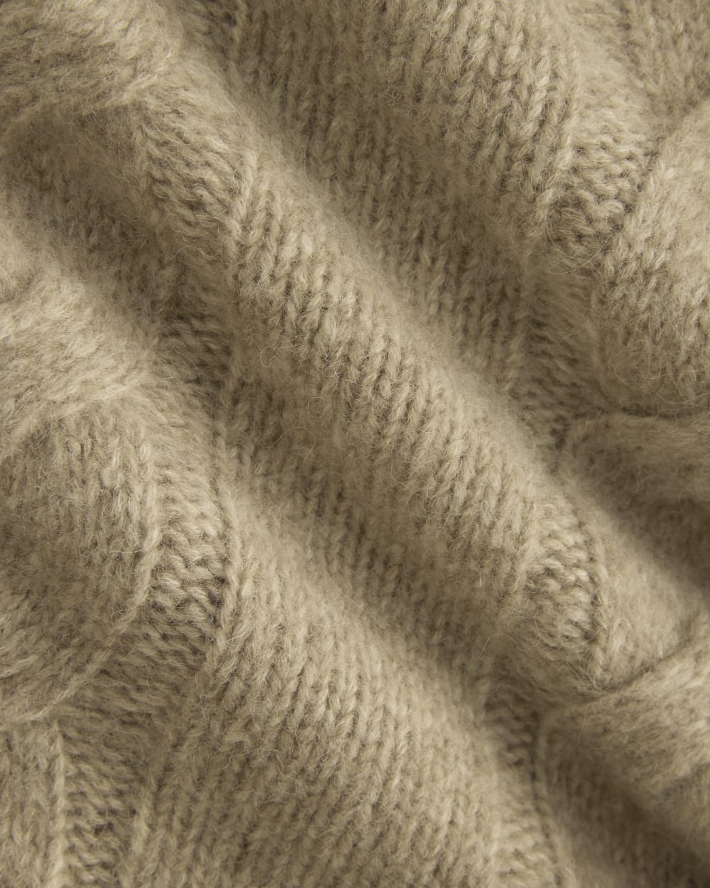 Cloud Cable V-Neck Sweater | Heathered Oatmeal - Image 6