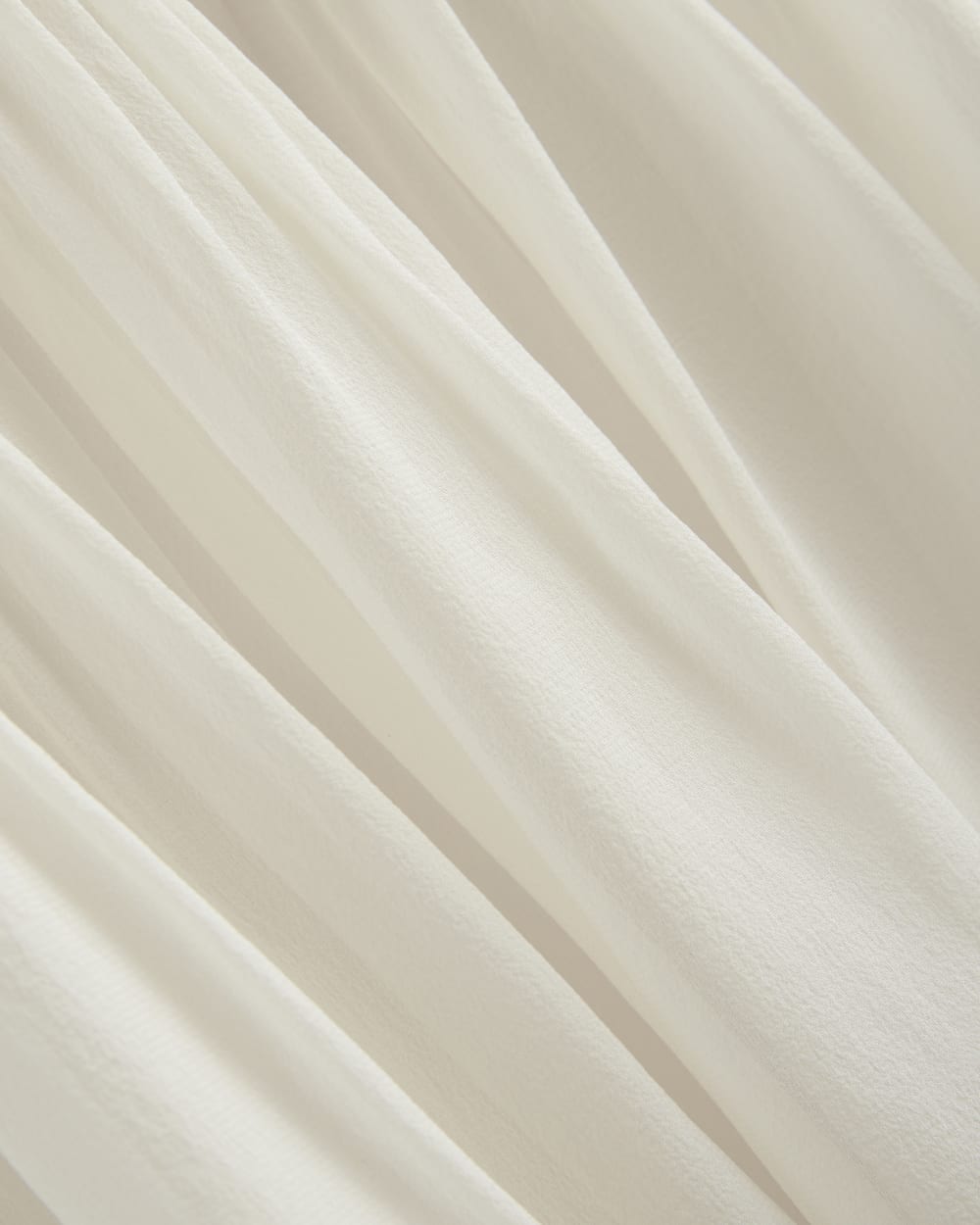 Twisted Pleat Tank in Silk Georgette | Bone - Image 6