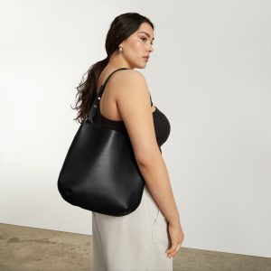 Alternative view of The Cactus Leather Hobo | Black
