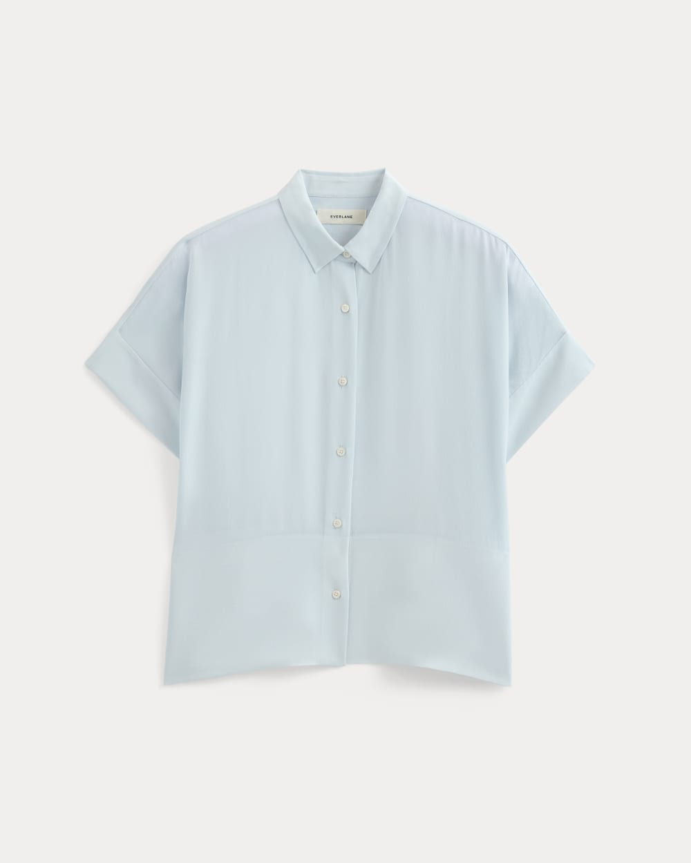 The Boxy Shirt in Washable Silk | Skywriting - Image 2