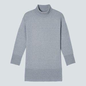 Alternative view of The Cozy Stretch Turtleneck Dress | Smoke