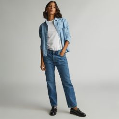 The Rigid Slouch Jean | Washed Indigo | 27.5 Inseam