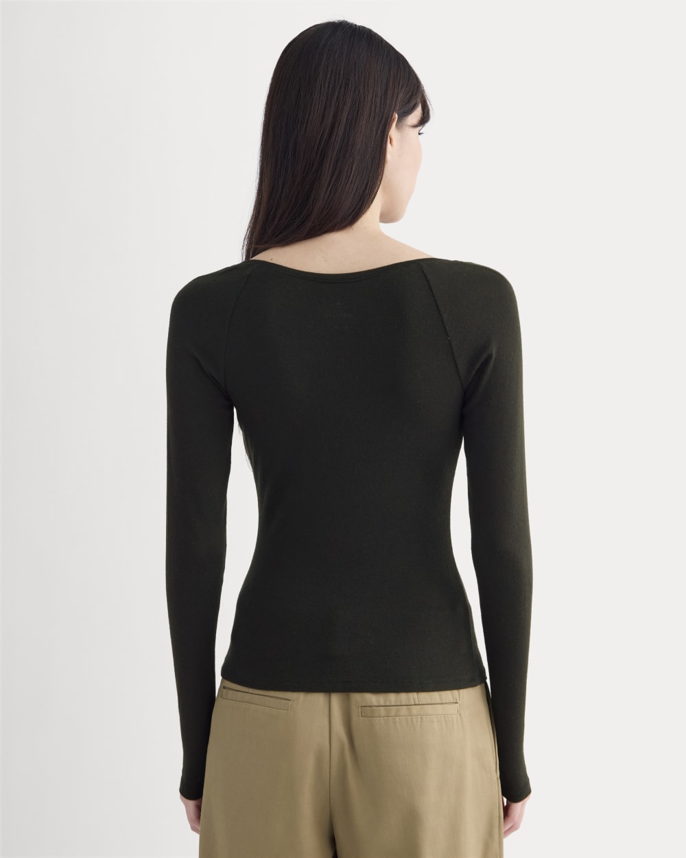 Sweetheart-Neck Top in Butterluxe | Black - Image 5