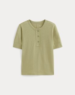 Alternative view of The Henley in Cotton Linen | Eucalyptus