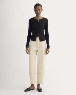 The Utility Barrel Jean | Ecru | Regular