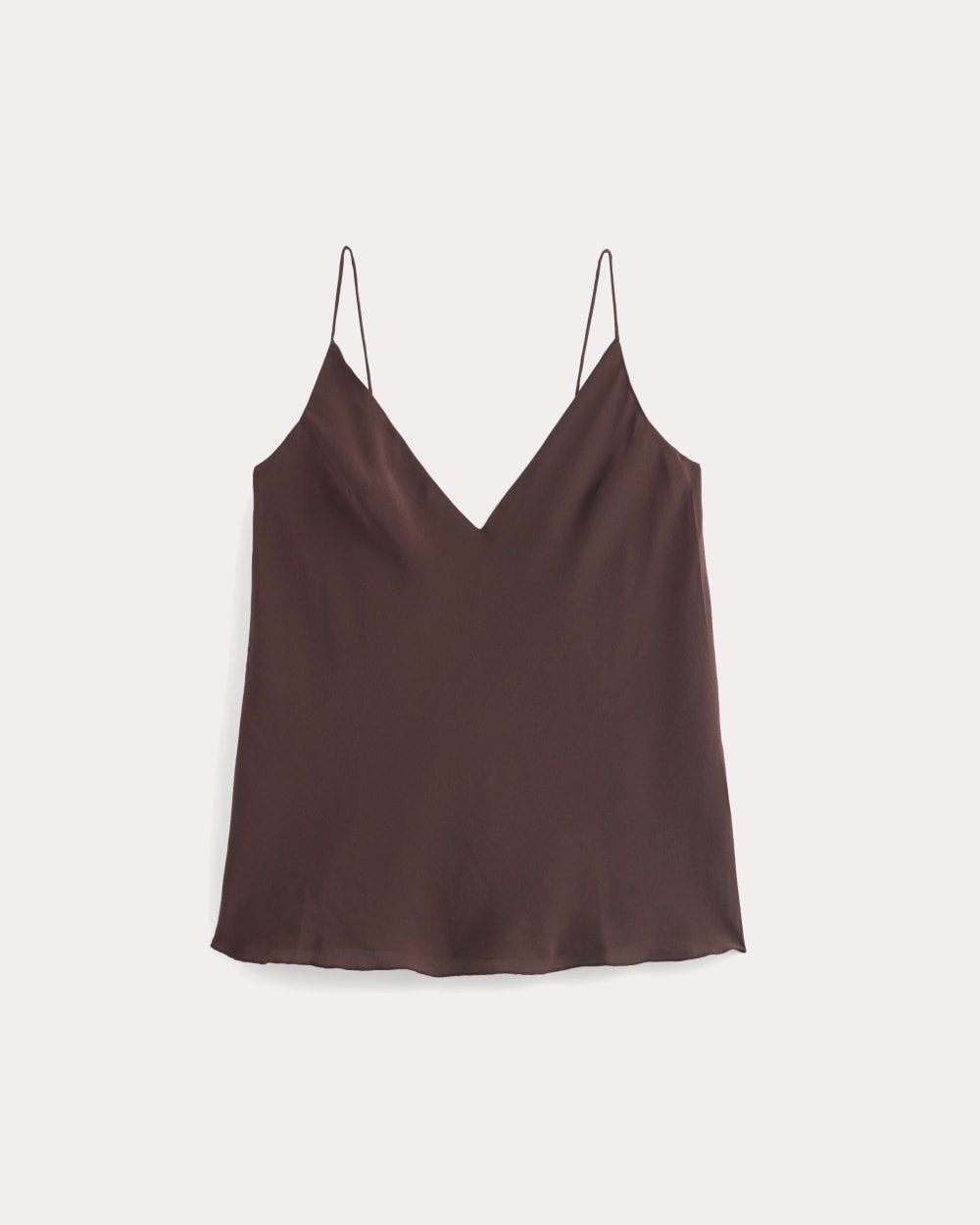 The Tie Back Cami in Washable Silk | Deep Plum - Image 2