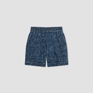 Alternative view of The Denim Utility Short | Dark Painterly Strokes