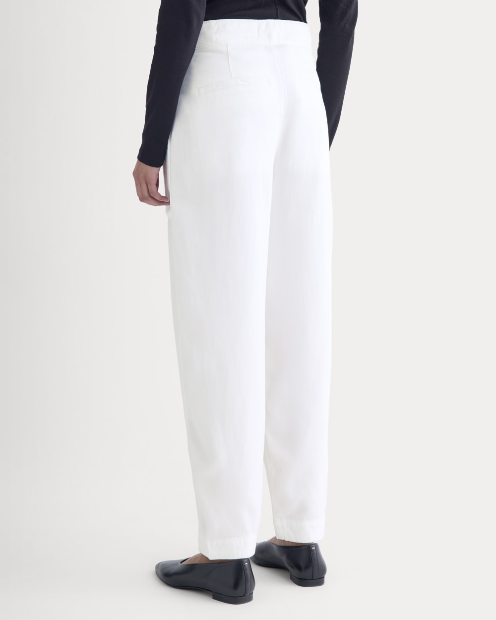 Patch Pocket Ballon Pant in Buttersoft | White - Image 5
