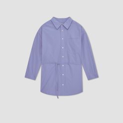 Alternative view of The Poplin Tie Back Shirt | Cornflower Blue