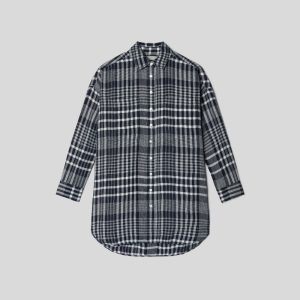 Alternative view of The Way-Long Linen Shirt | Canvas Tan / Navy