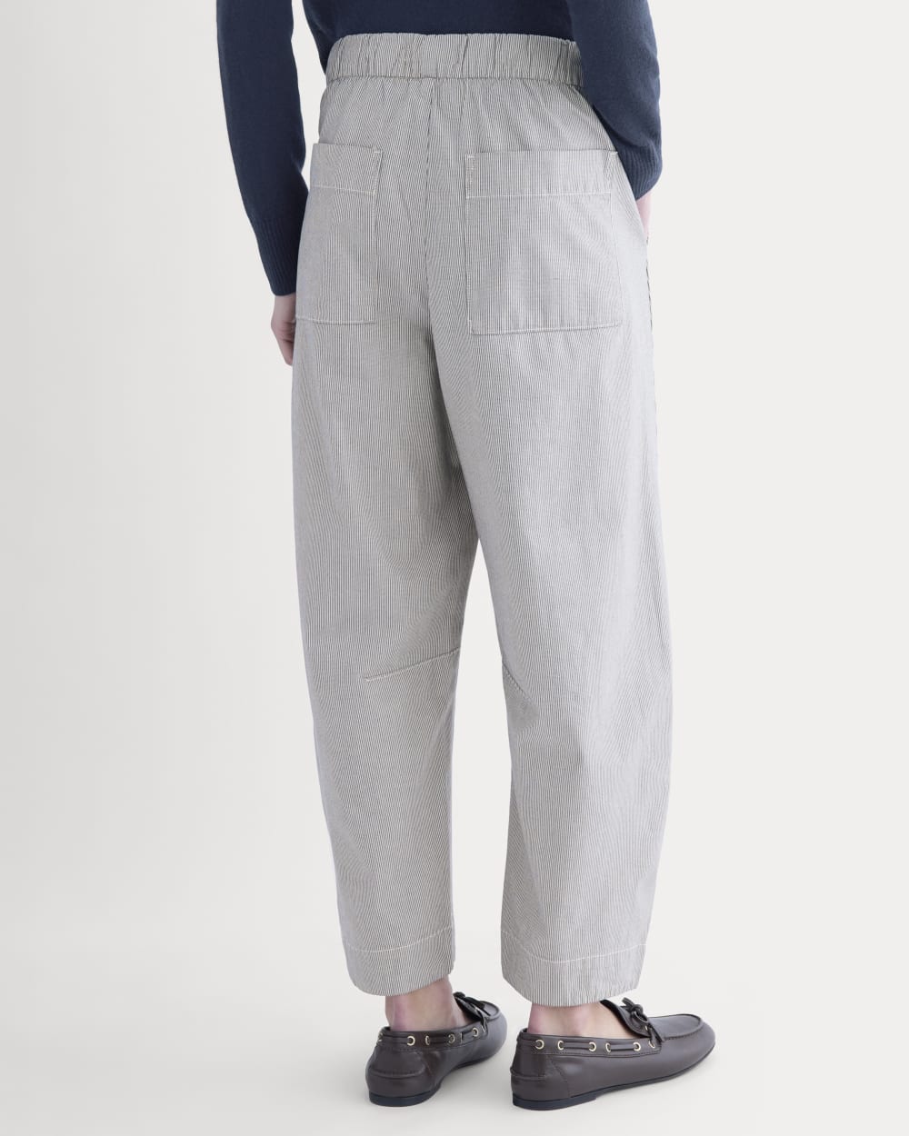 The Easy Barrel Pant | Canvas Tan / Navy - Image 6