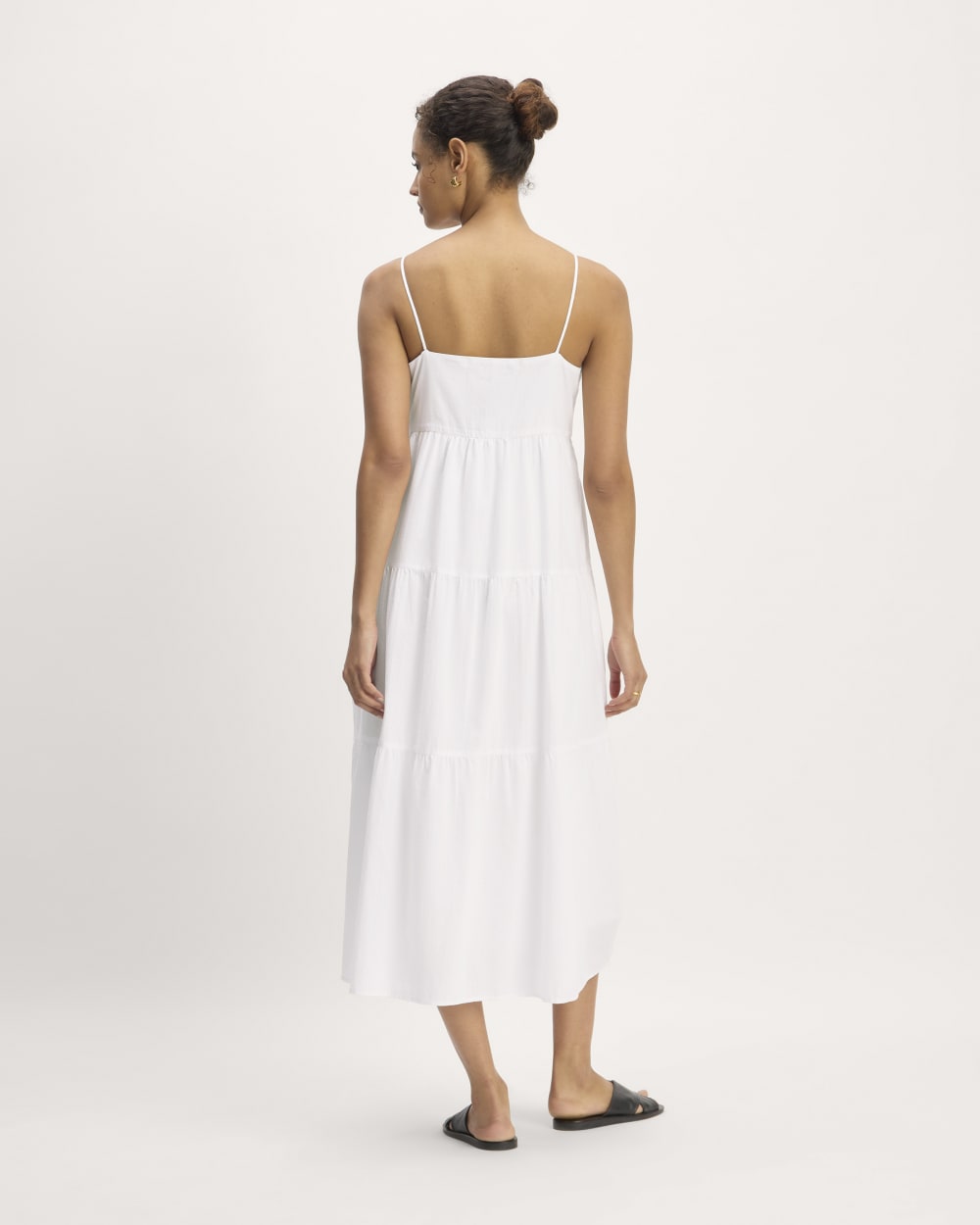 The Gauze Tiered Dress | White - Image 6