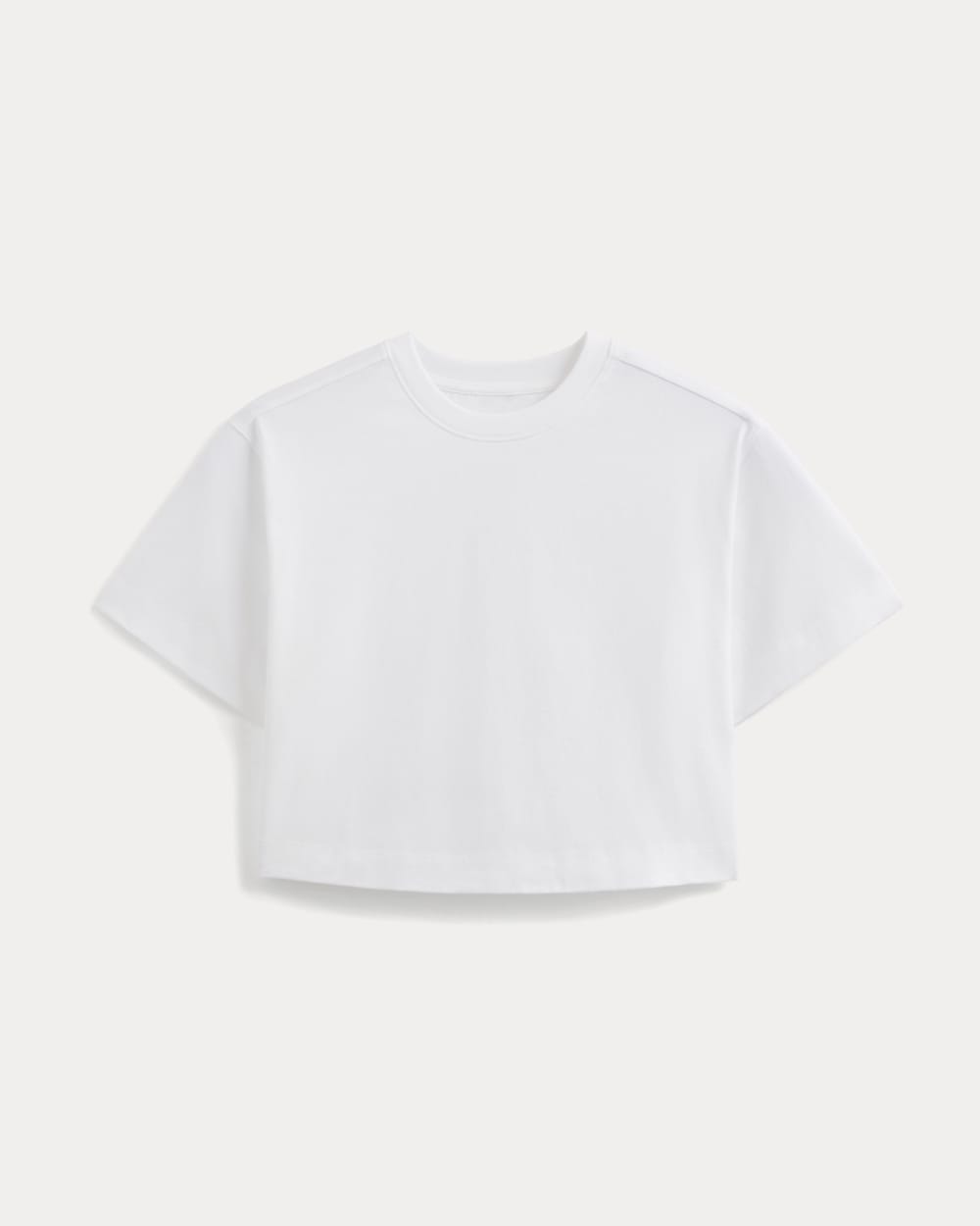 Forever Jersey Cropped Tee | White - Image 2