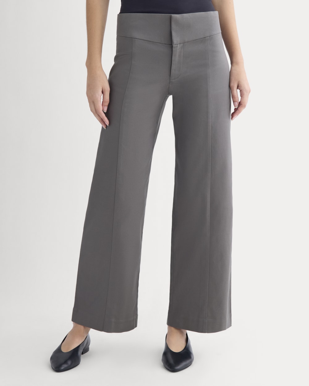 Tailored Drape Seam Pant | Charcoal Grey - Image 4