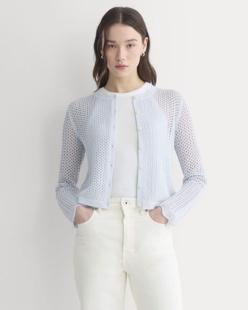 Lace-Knit Cardigan | Skywriting
