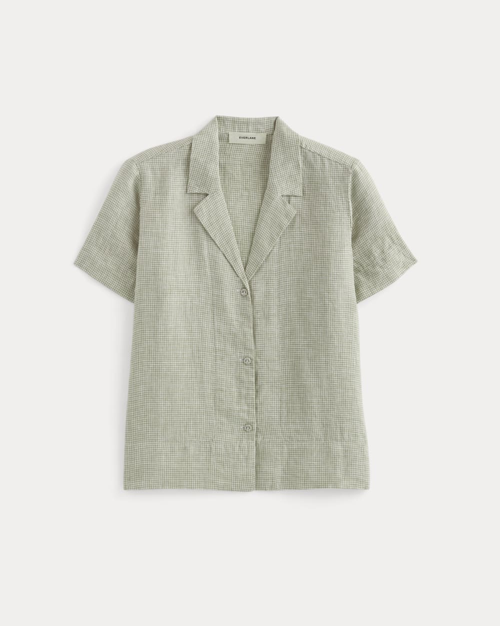 The Notch Shirt in Linen | Elm Gingham - Image 2