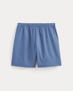 Alternative view of The Seersucker Pull-On Short | Soft Cobalt
