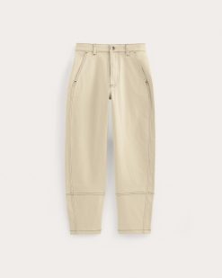 Alternative view of The Utility Barrel Pant | Ecru | Regular