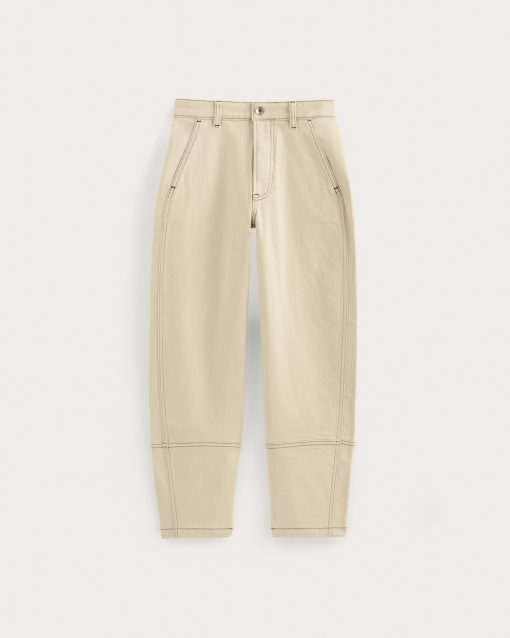 Alternative view of The Utility Barrel Pant | Ecru | Regular