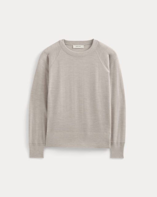 Alternative view of Raglan Sweater in Ultrasoft Merino | Heathered Oat