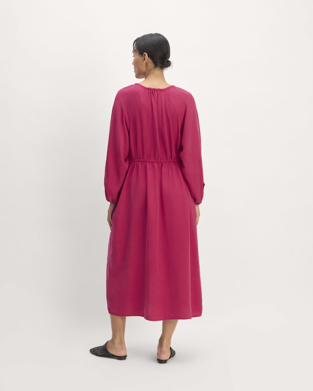 The TENCEL™ Gathered Maxi Dress | Red Currant - Image 6