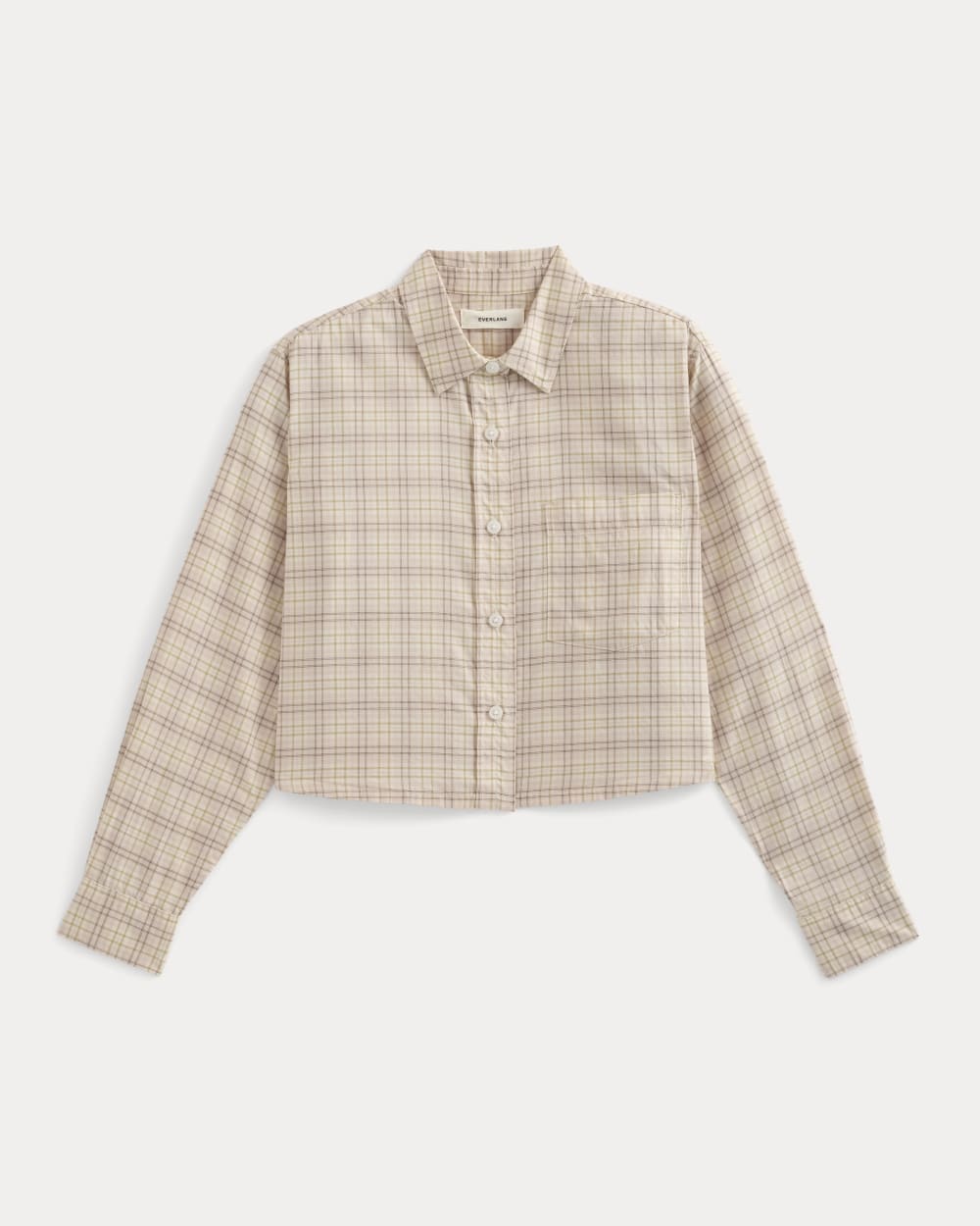 The Way-Short Shirt in Silky Cotton | Plaid - Image 2